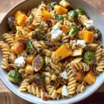 Fall Pasta Salad with Butternut Squash and Brussels