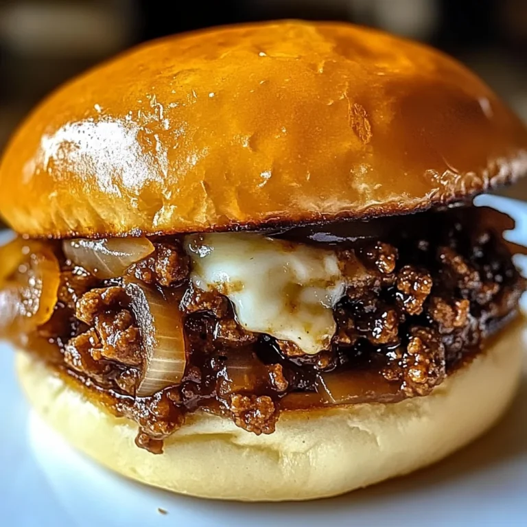 French Onion Beef Sloppy Joes