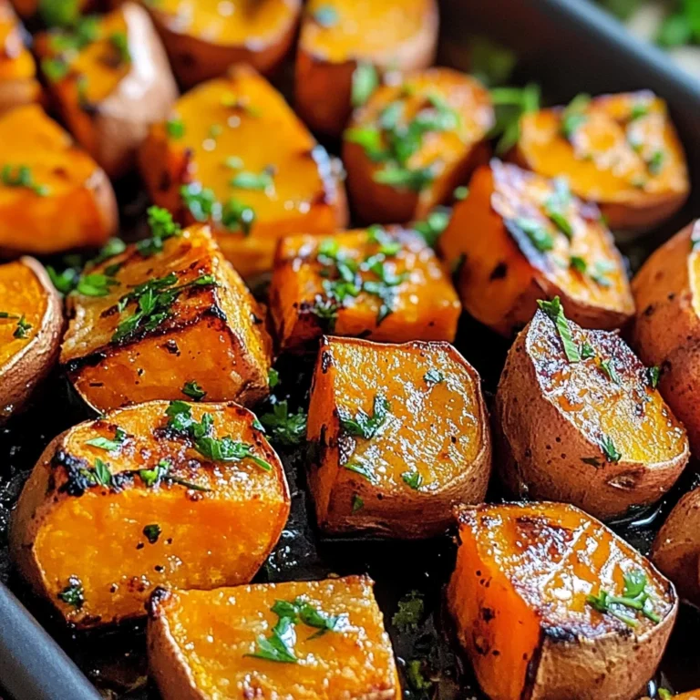 Garlic Butter Roasted Sweet Potatoes: A Delicious and Easy Recipe
