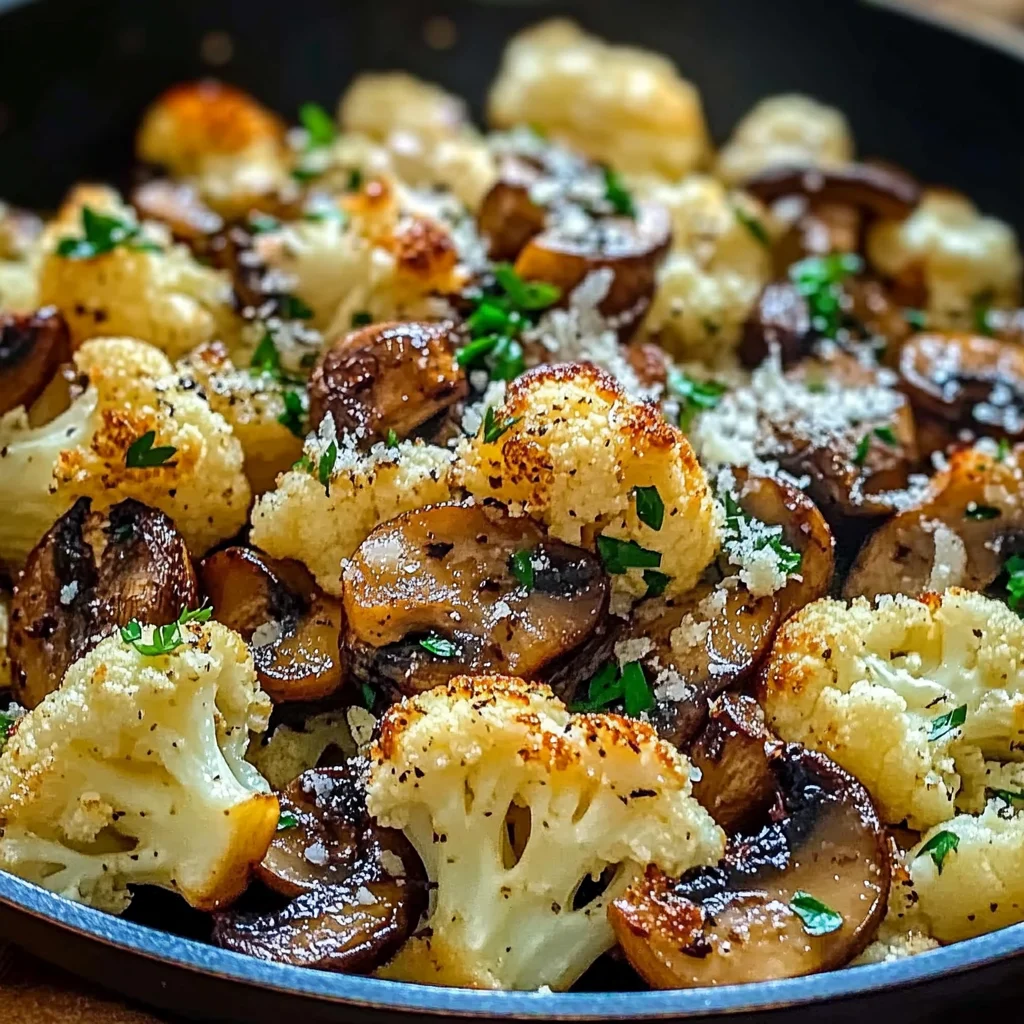 Garlic Cauliflower Mushroom Skillet: Quick & Delicious Dish