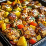 Hawaiian Chicken Sheet Pan Dinner
