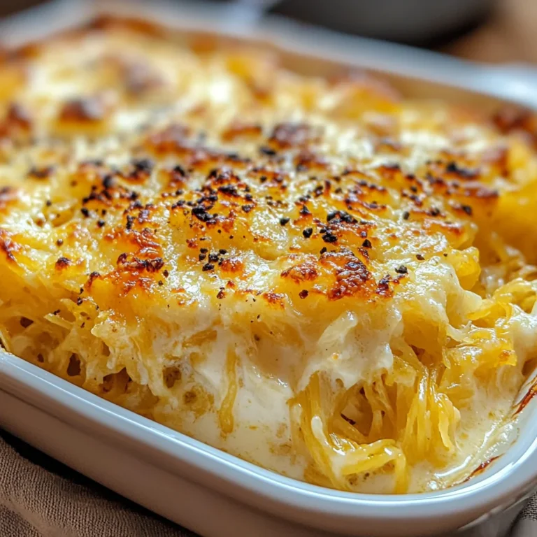Healthy Spaghetti Squash Au Gratin