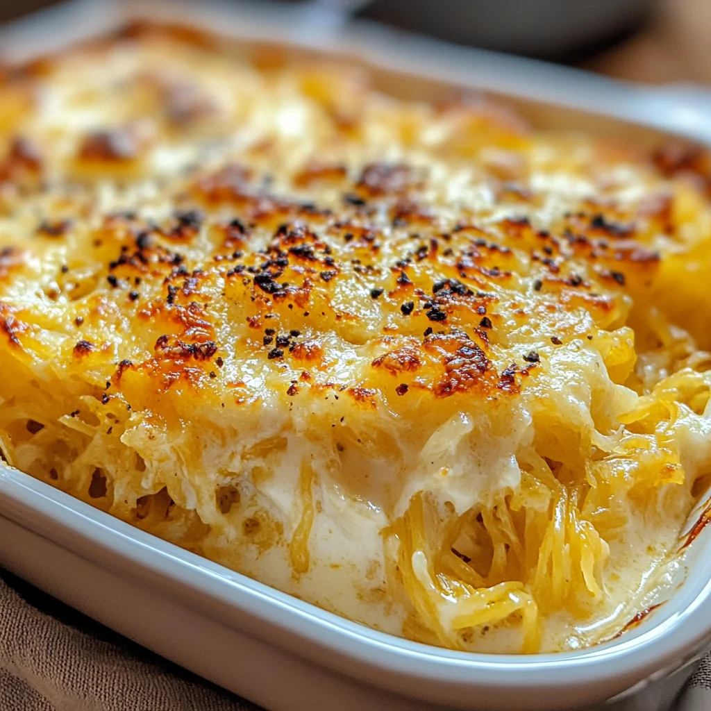 Healthy Spaghetti Squash Au Gratin