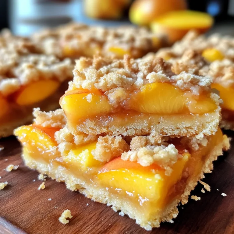 Heavenly Summer Peach Bars: A Sweet Slice of Sunshine