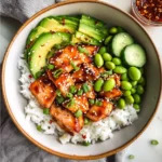 Honey Sriracha Salmon Bowls