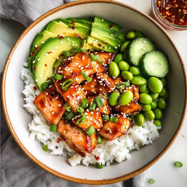Honey Sriracha Salmon Bowls