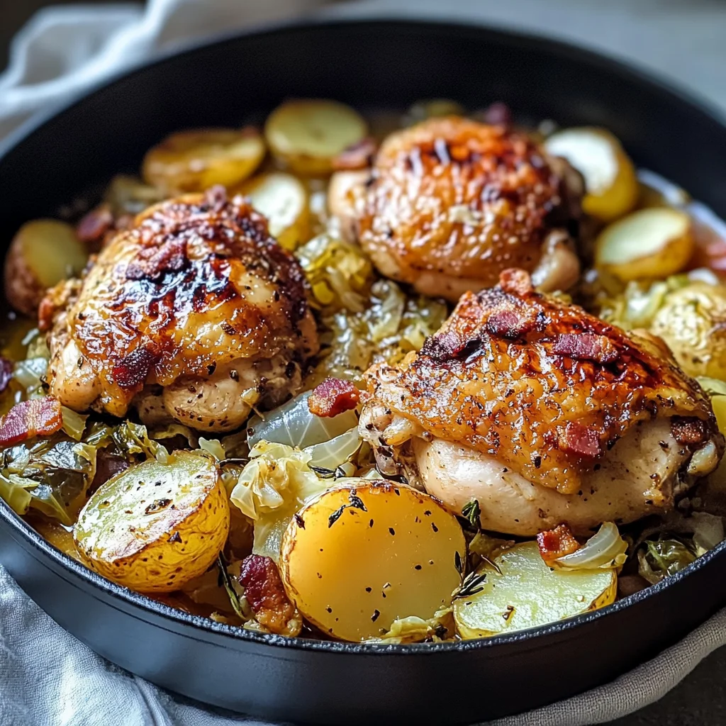Irish Chicken with Cabbage and Potatoes