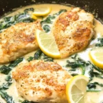 Lemon Parmesan Spinach Chicken
