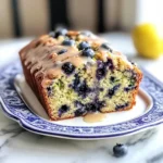 Moist Blueberry Zucchini Bread with a Lemon Glaze - Alrightwithme
