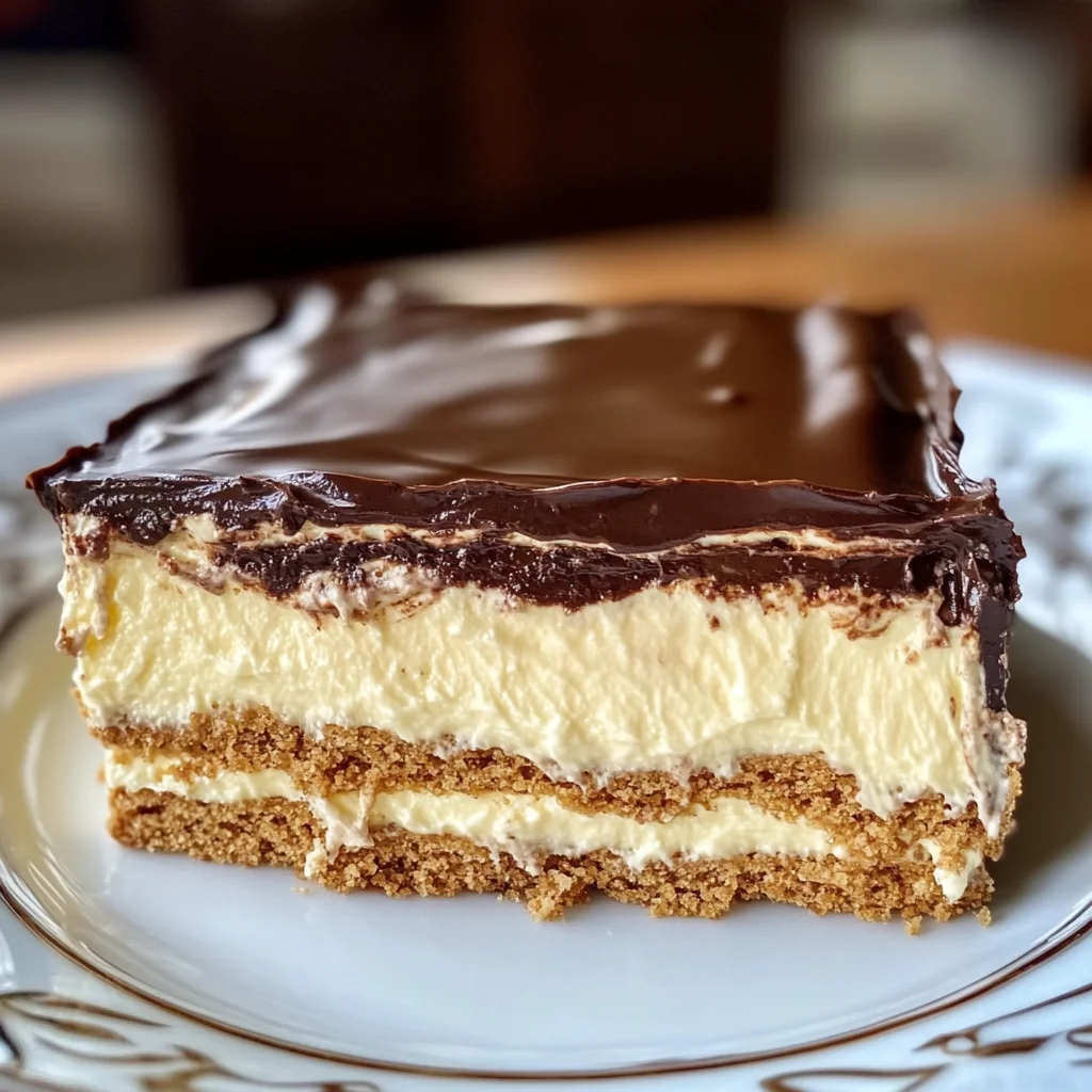 No-Bake Eclair Cake