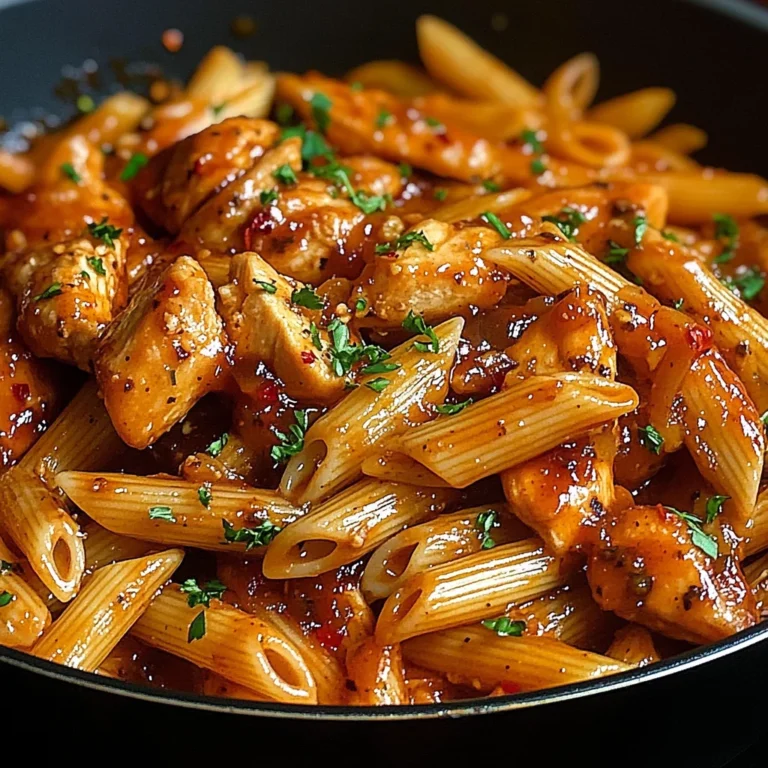 One-Pan Tangy Honey BBQ Chicken Penne