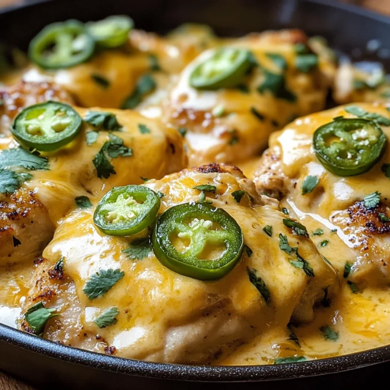 One Pan Cheesy Jalapeño Chicken Recipe
