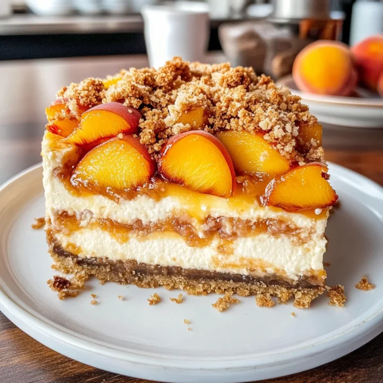 Peach Cobbler Cheesecake