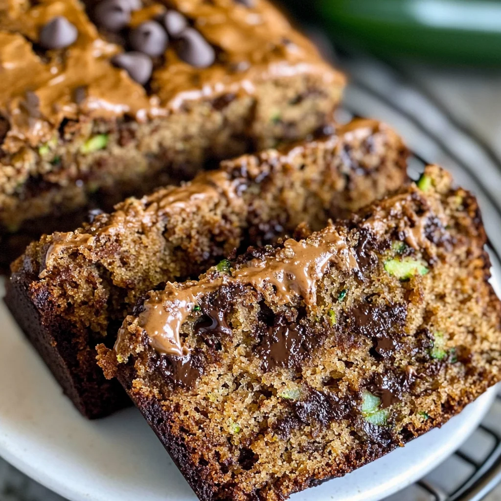 Peanut Butter Chocolate Chip Zucchini Bread