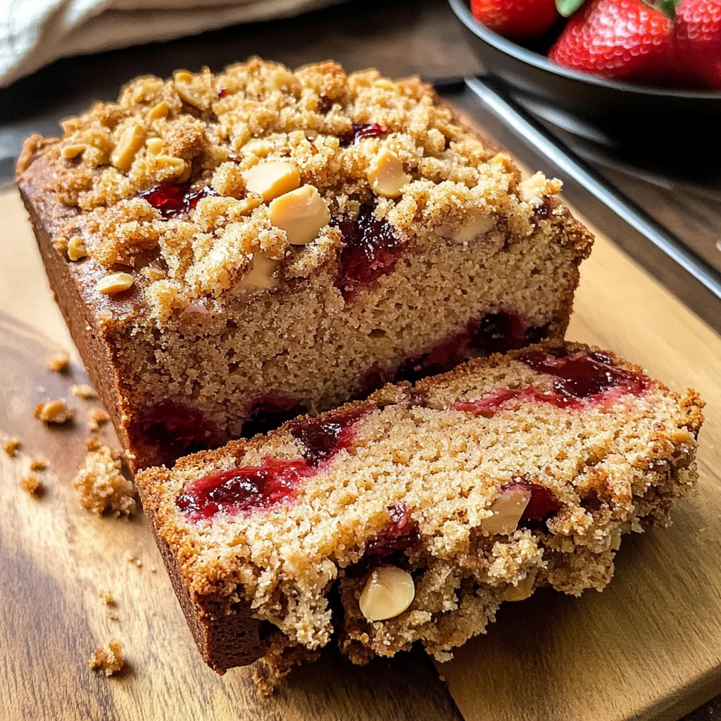 Peanut Butter Jelly Snack Bread