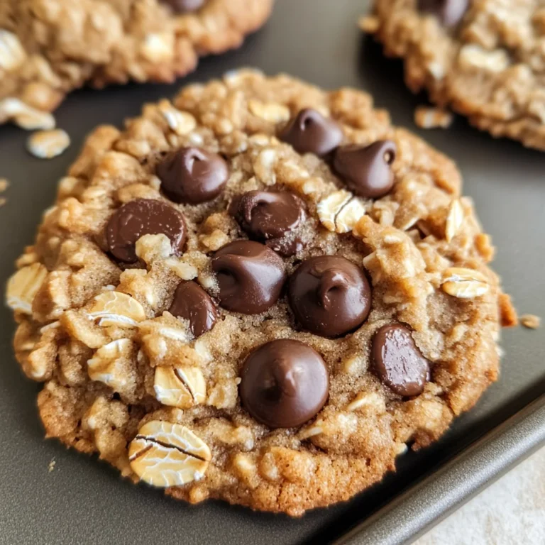 Peanut Butter Oatmeal Chocolate Chip Cookies