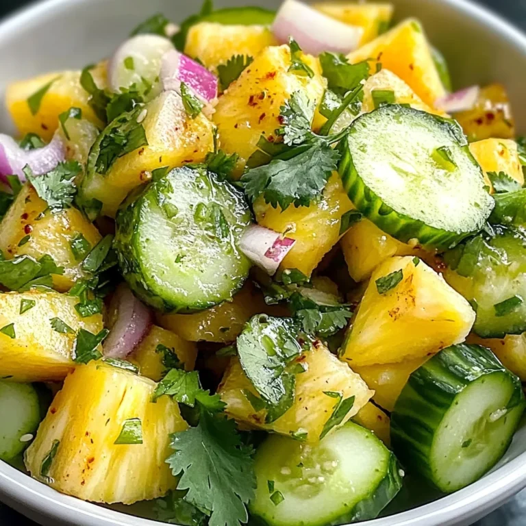 Pineapple Cucumber Salad