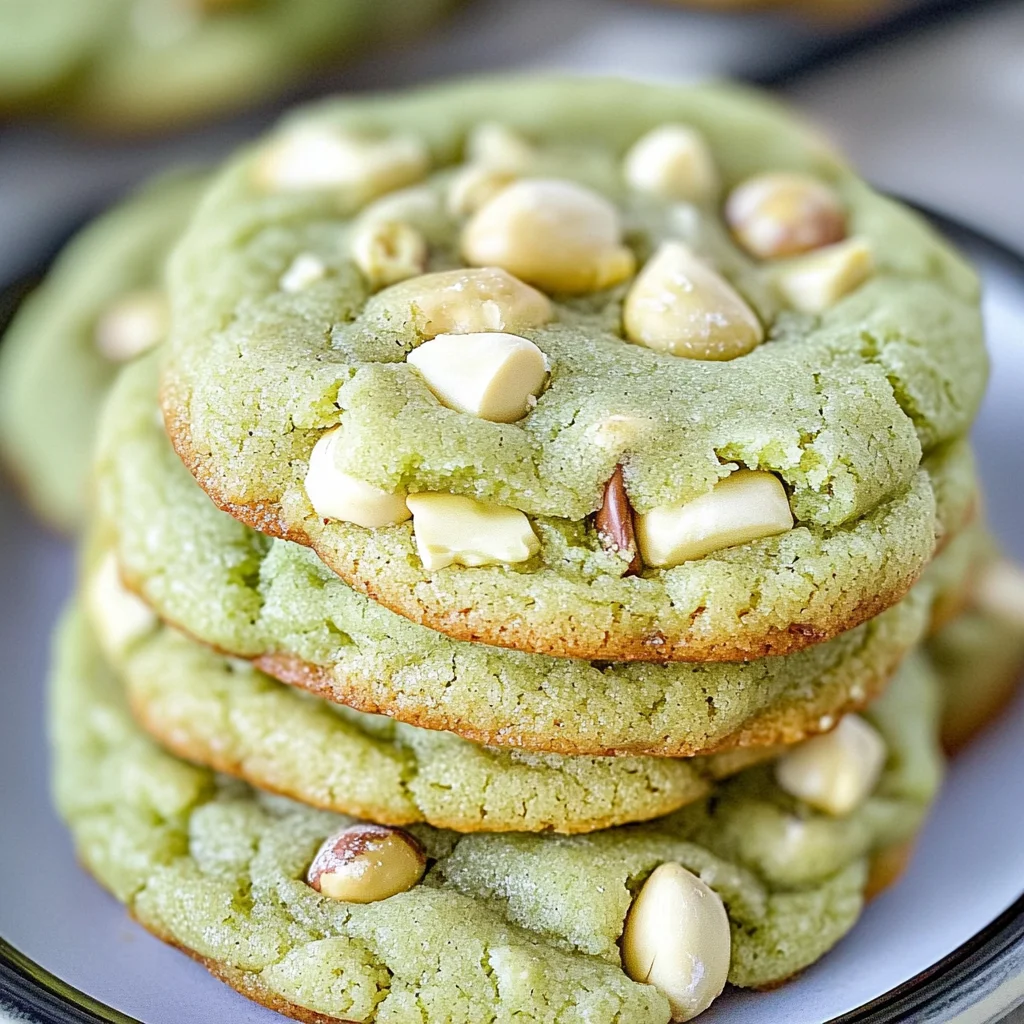 Pistachio Pudding Cookies