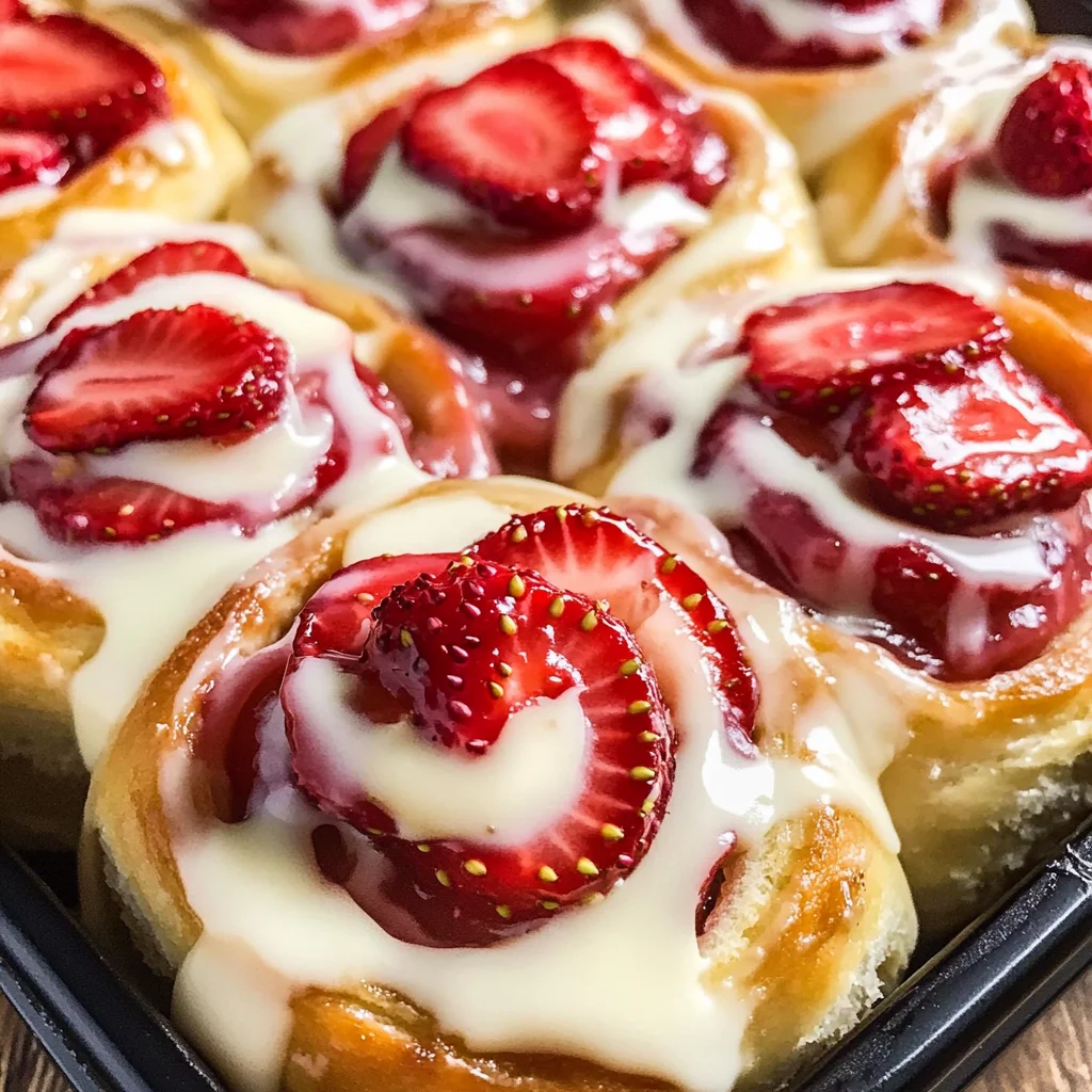 Strawberry Cheesecake Cinnabon Rolls Recipe