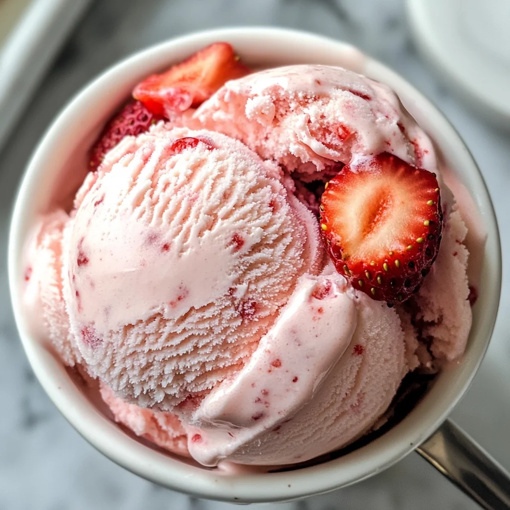 Strawberry Coconut Ice Cream