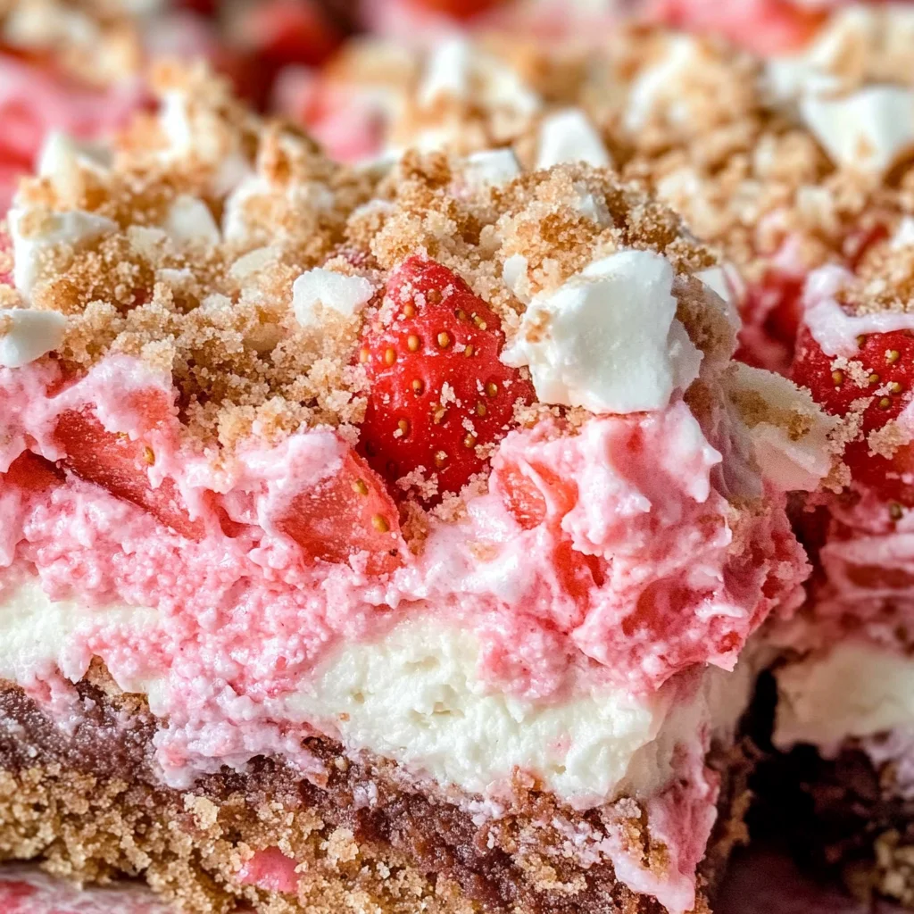 Strawberry Crunch Brownies