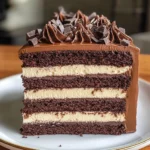 Tuxedo Cake – Triple Chocolate Mousse Cake