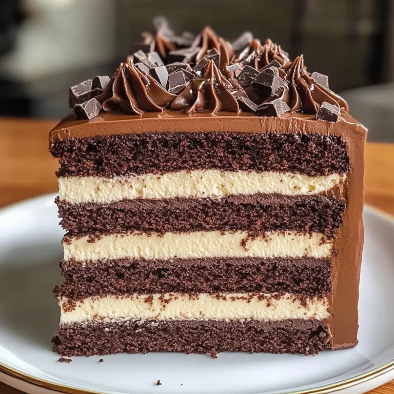 Tuxedo Cake – Triple Chocolate Mousse Cake