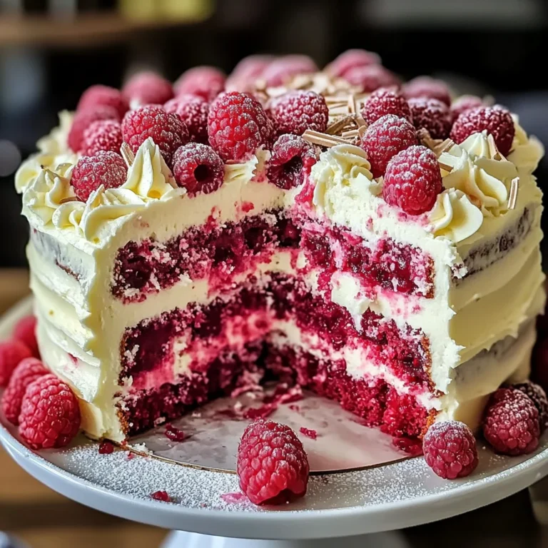White Chocolate Raspberry Dream Cake : A Heavenly Dessert