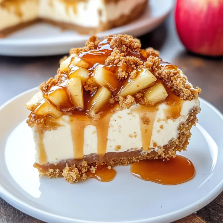 Apple Crisp Cheesecake