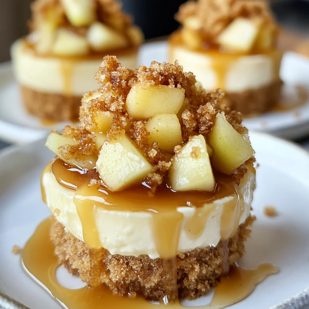 Apple Crisp Mini Cheesecakes