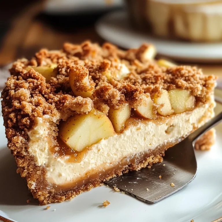 Apple Crumble Cheesecake