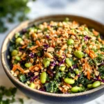 Asian Edamame Peanut Crunch Salad