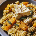 Baked Feta and Butternut Squash Pasta with Sage and Garlic