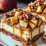 Caramel Apple Cheesecake Bars