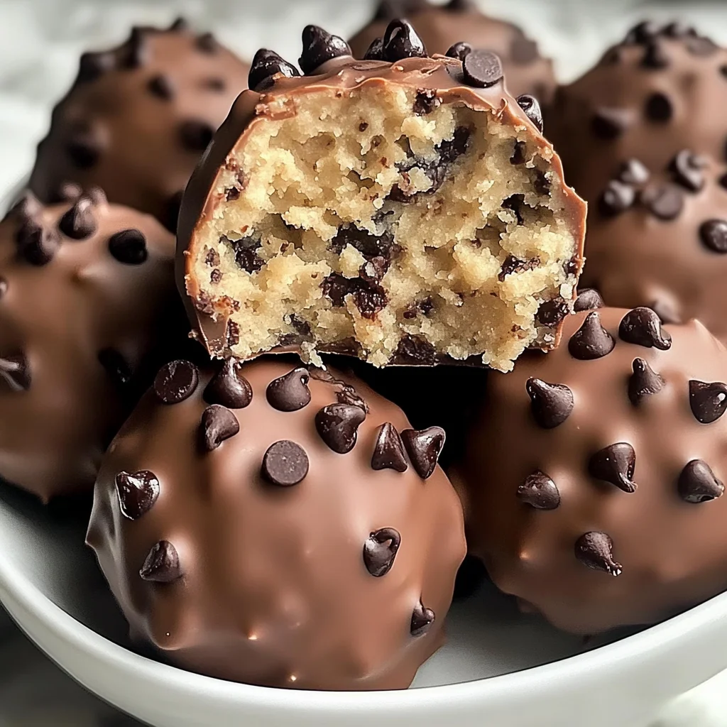 Chocolate Chip Cookie Dough Protein Balls!