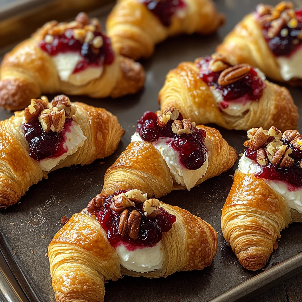 Cranberry Cream Cheese Crescent Bites