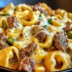 Creamy Beef and Vegetable Tortellini