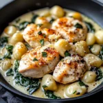 Creamy Garlic Chicken Gnocchi Skillet