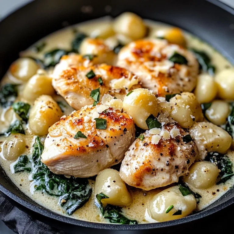 Creamy Garlic Chicken Gnocchi Skillet