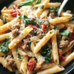 Creamy Tuscan Sausage Pasta
