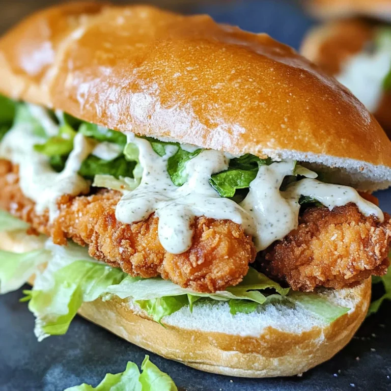 Crispy Chicken Caesar Sandwich