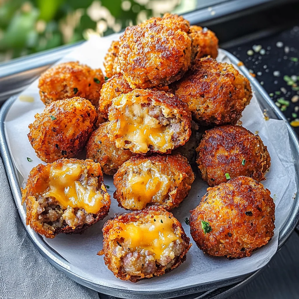 Crispy Hashbrown Sausage Bites