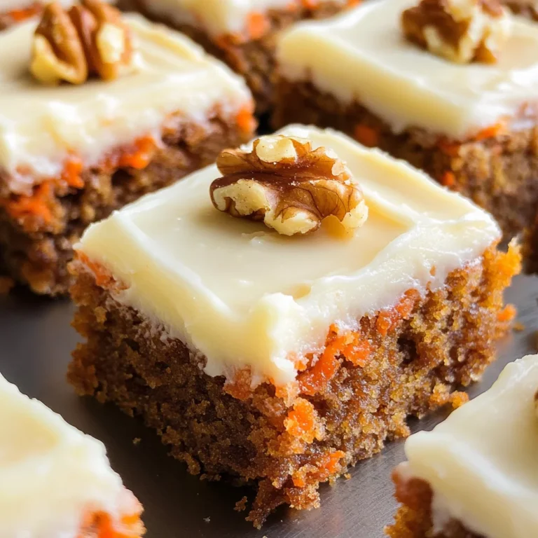 Decadent Carrot Cake Bars with Cream Cheese Frosting