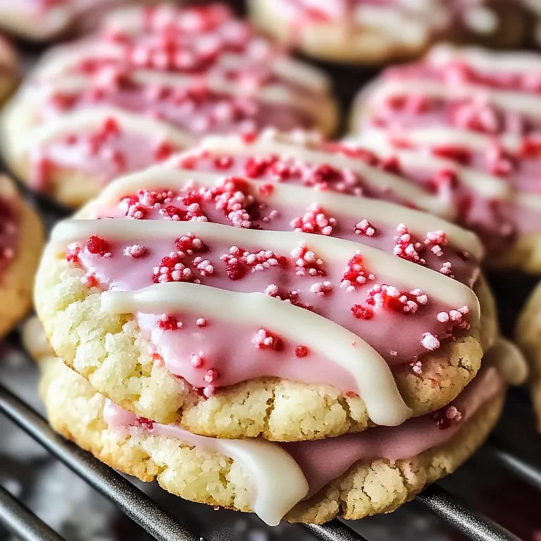 Double Strawberry Sugar Cookies