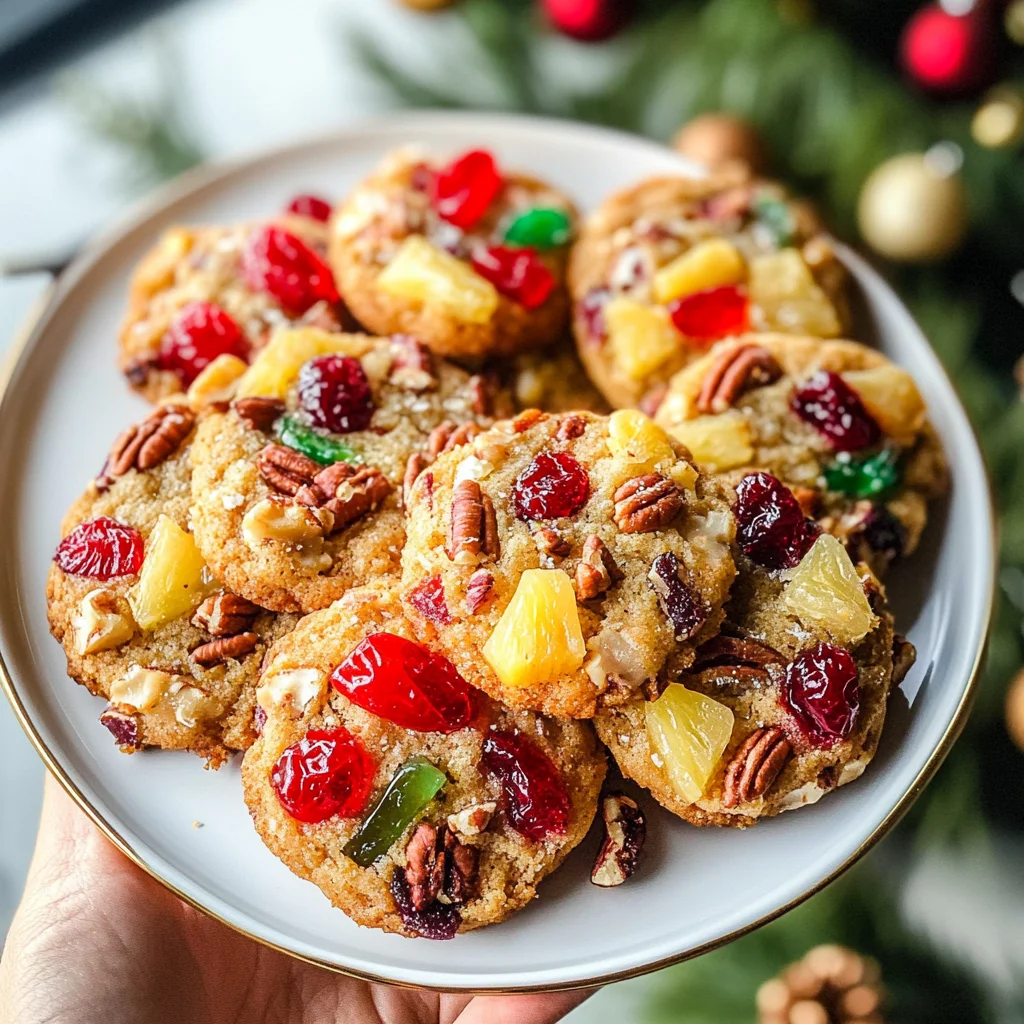 Easy Christmas Fruitcake Cookies Recipe