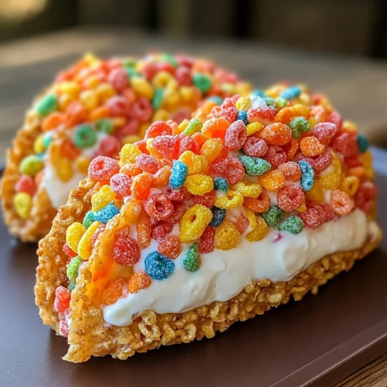 Fruity Pebbles Cheesecake Tacos