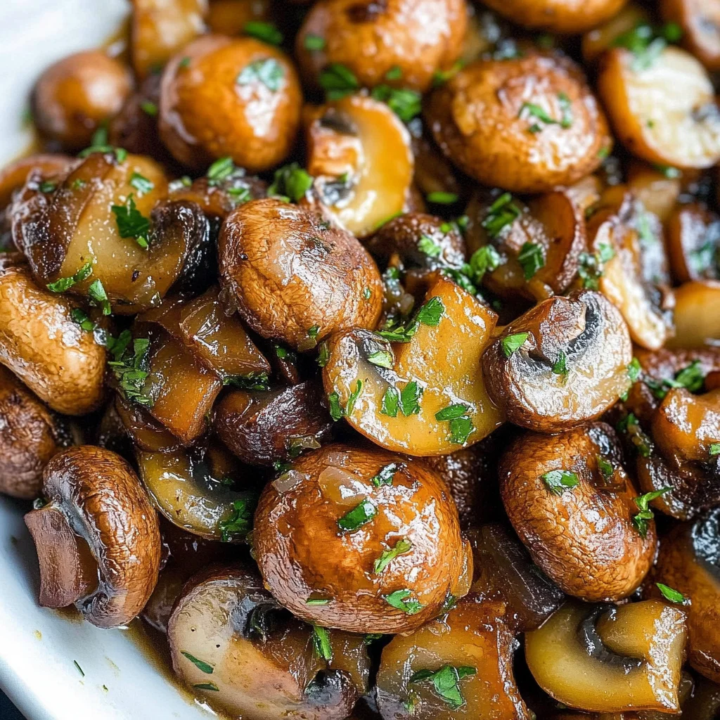Garlic Butter Mushrooms & Onions