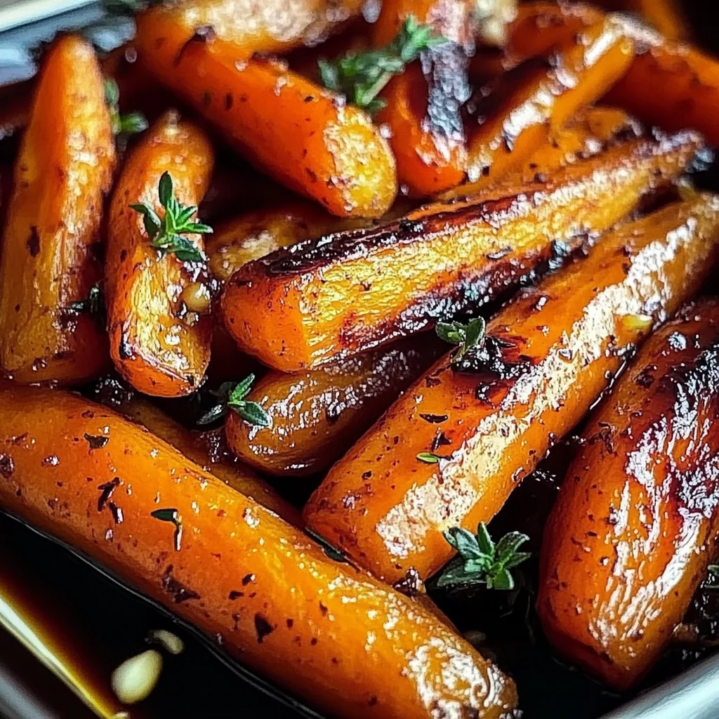 Honey Balsamic Roasted Carrots