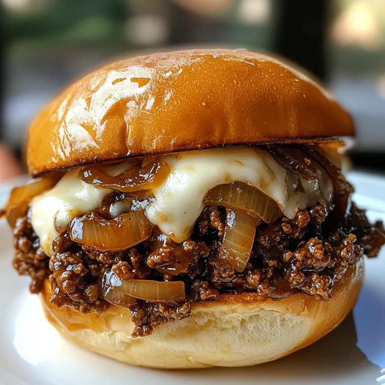 Irresistible French Onion Beef Sloppy Joes
