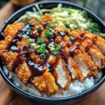 Japanese Katsu Bowls with Tonkatsu Sauce